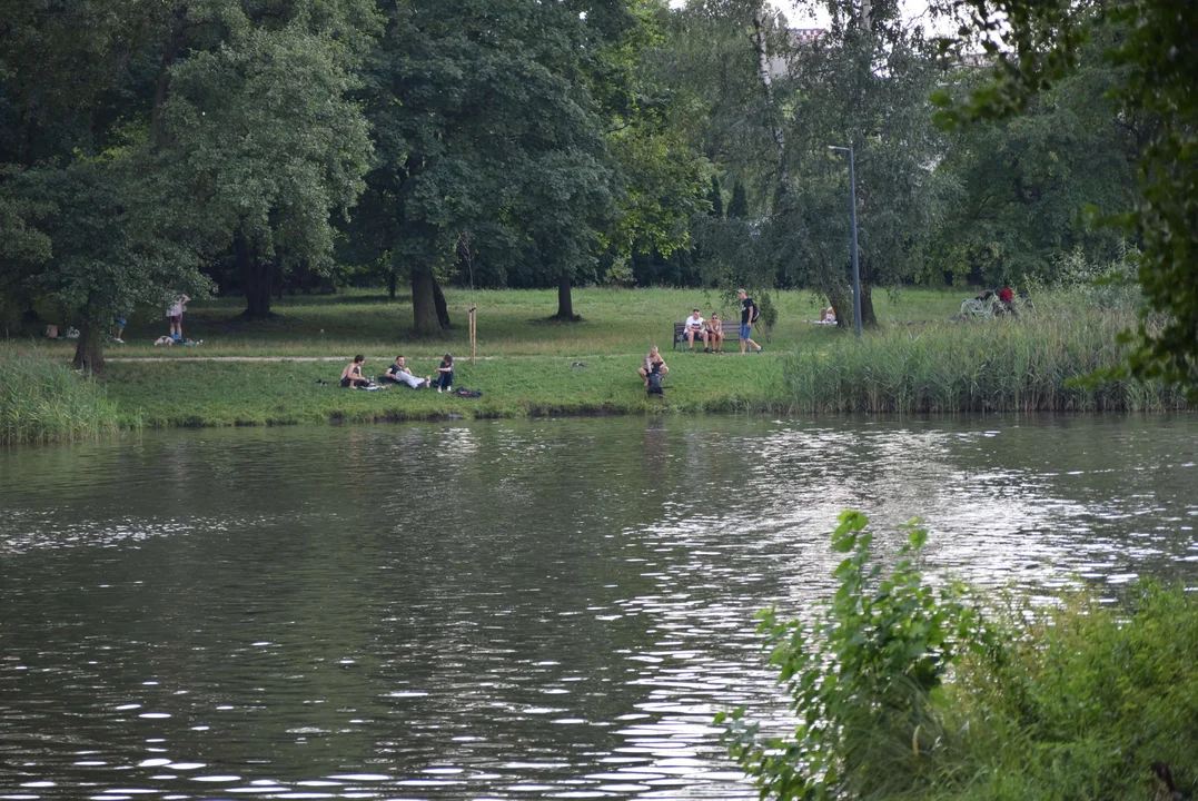 Łodzianie wypoczywają na Stawach Jana