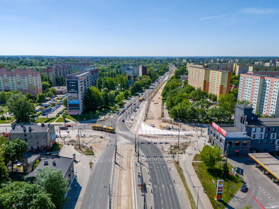 Trwa remont al. Śmigłego-Rydza od Przybyszewskiego do Dąbrowskiego