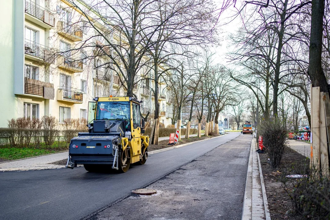 Remont ulic Śląskiej i Tagore w Łodzi