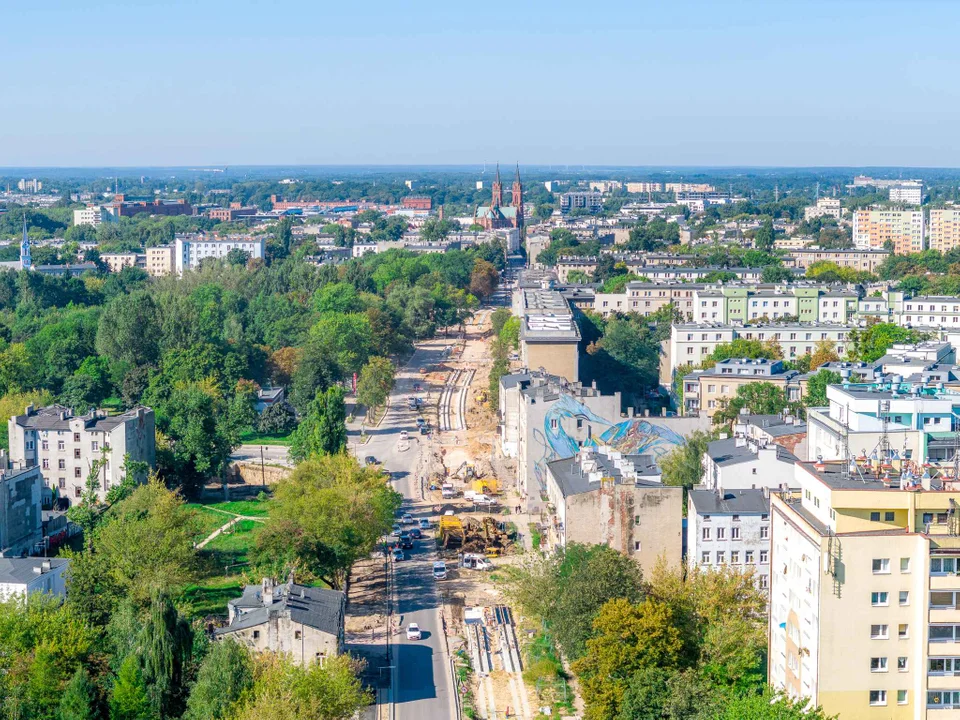 Trwa remont ulicy Wojska Polskiego w Łodzi