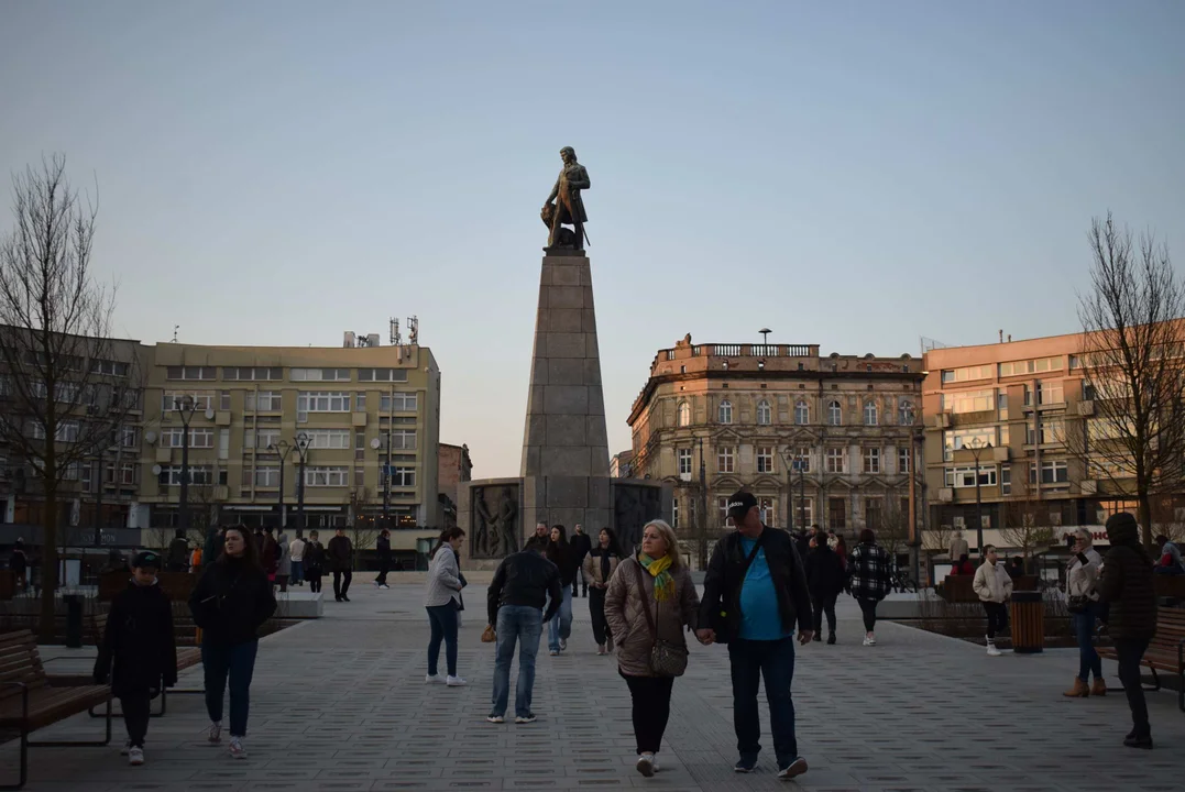 Plac Wolności w Łodzi po otwarciu