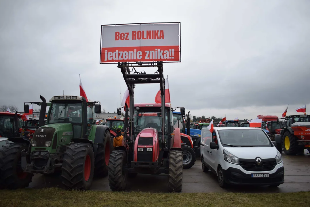 Protest rolników w Łódzkiem