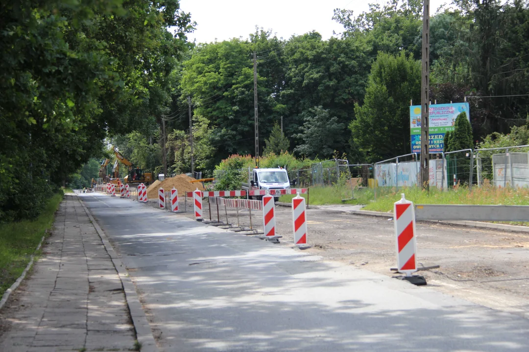 Trwa remont na kolejnym odcinku ulicy Krakowskiej w Łodzi