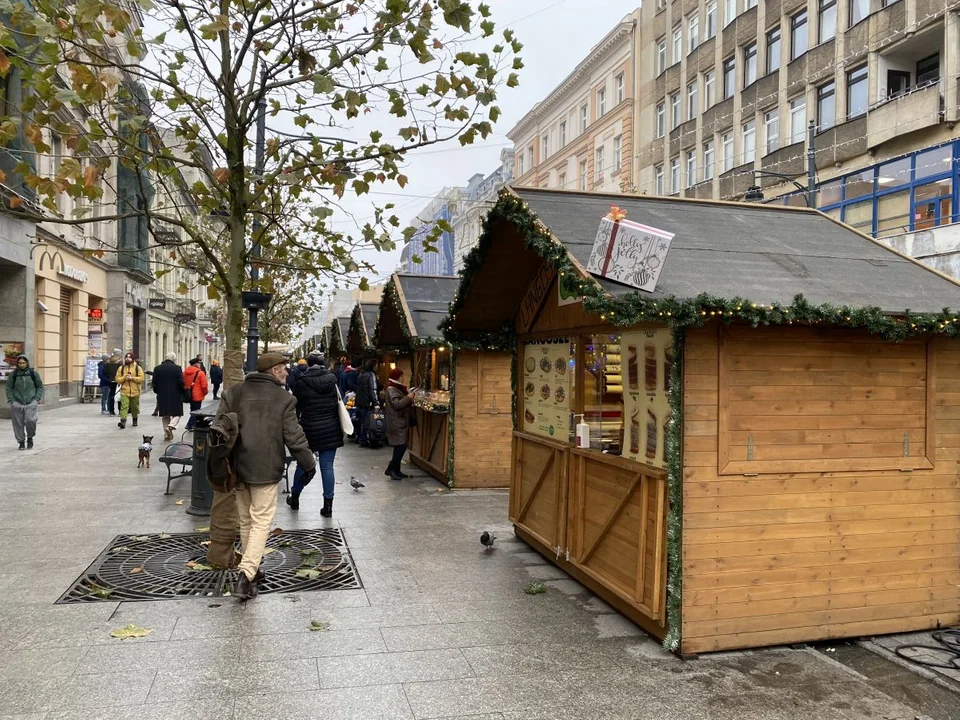 Jarmark Bożonarodzeniowy na Piotrkowskiej w Łodzi