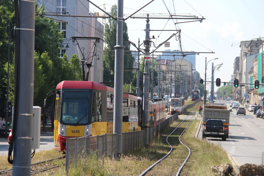 Utrudnienia po wykolejeniu tramwaju w Łodzi