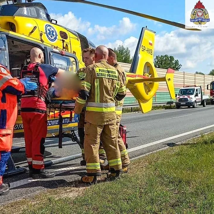 Dwa zdarzenia na A2 zablokowały na kilka godzin ruch w kierunku Poznania