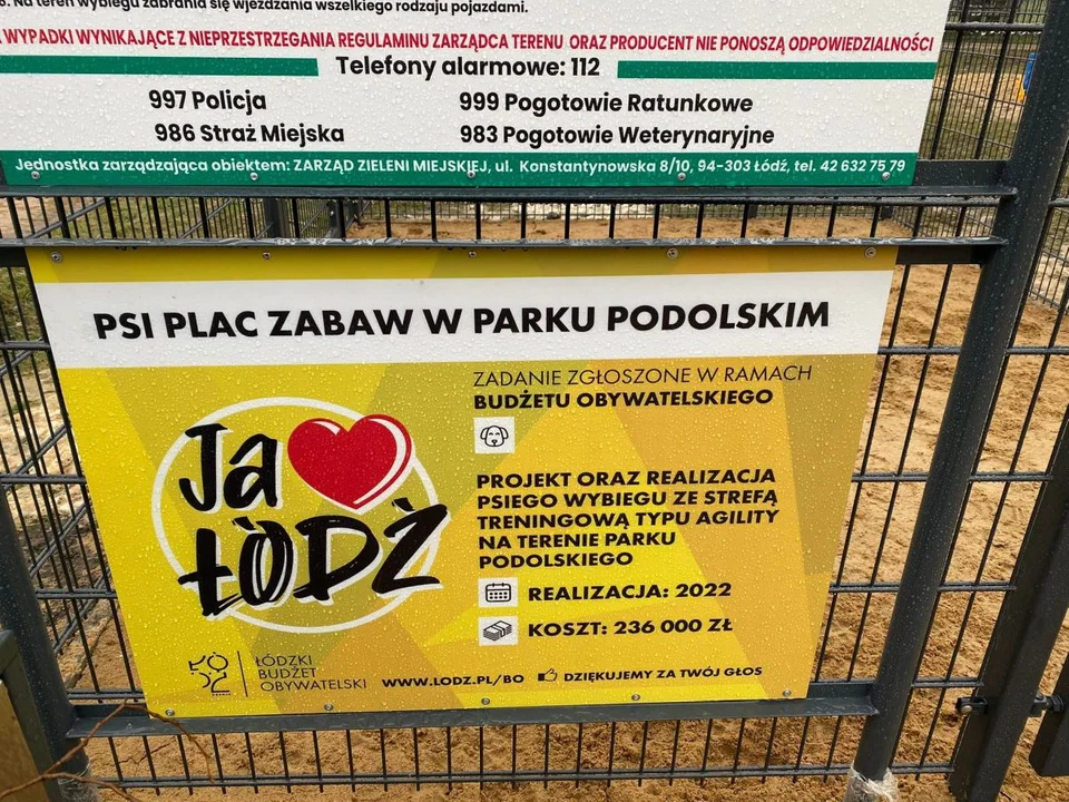 Nowy plac zabaw dla psów na Dąbrowie