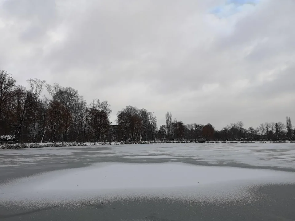 Zima zagościła w Parku Miejskim