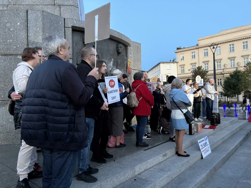 Manifestacja Łódzkiego Stowarzyszenia Lokatorów