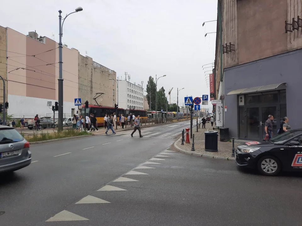 Wykolejenie tramwaju MPK Łódź na Zachodniej