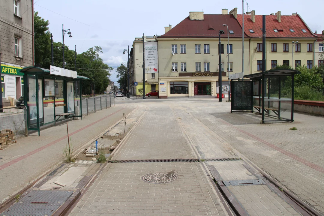 Trwa przebudowa ul. Przybyszewskiego w Łodzi