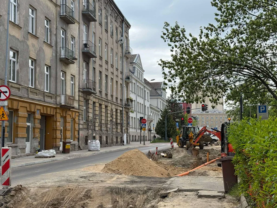 Remont ul. Sterlinga w Łodzi, 9 maja 2025 r.