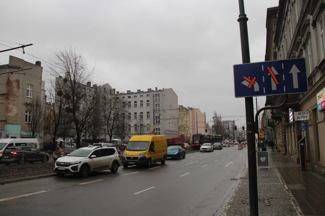 Powrót tramwajów MPK Łódź na skrzyżowanie Zachodnia/Legionów w Łodzi