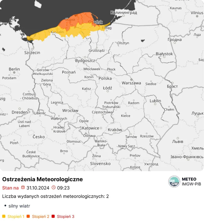 Alert dla województwa pomorskiego. Groźnie będzie zwłaszcza dziś i jutro