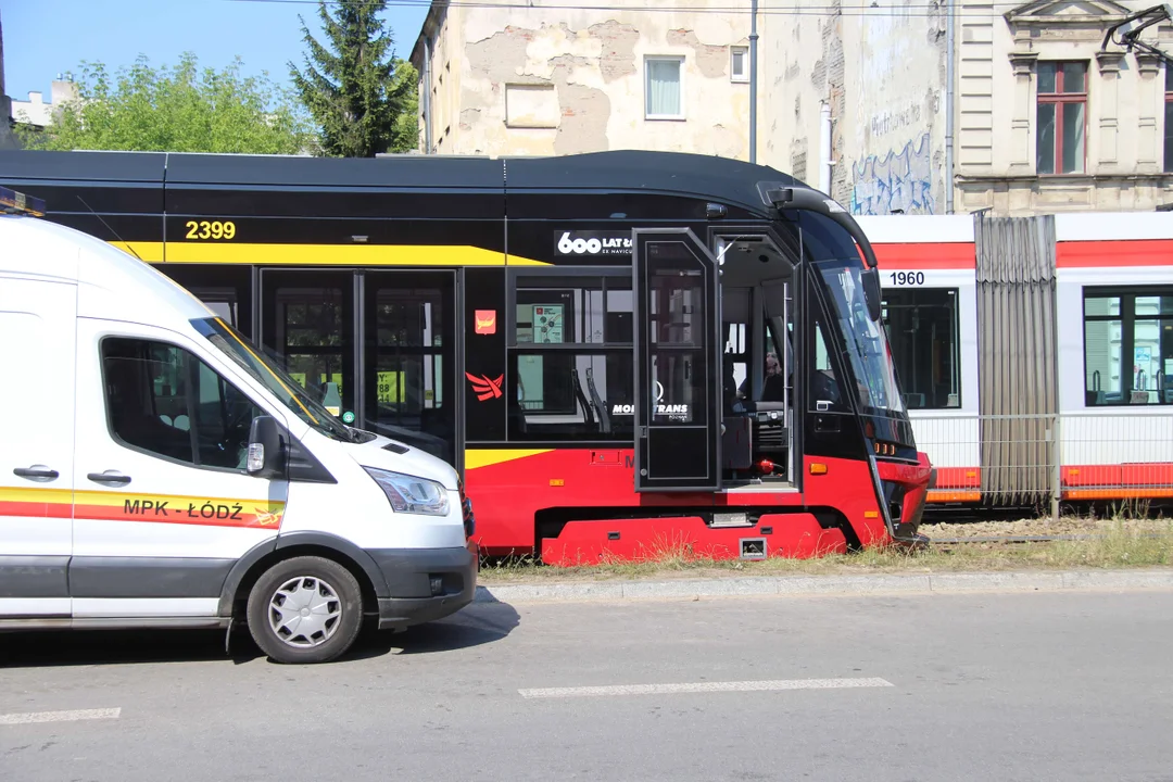 Utrudnienia po wykolejeniu tramwaju w Łodzi