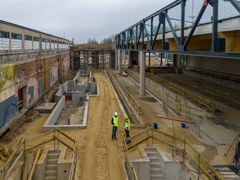 Przebudowa zajezdni tramwajowej Chocianowice - stan na marzec 2024 r.