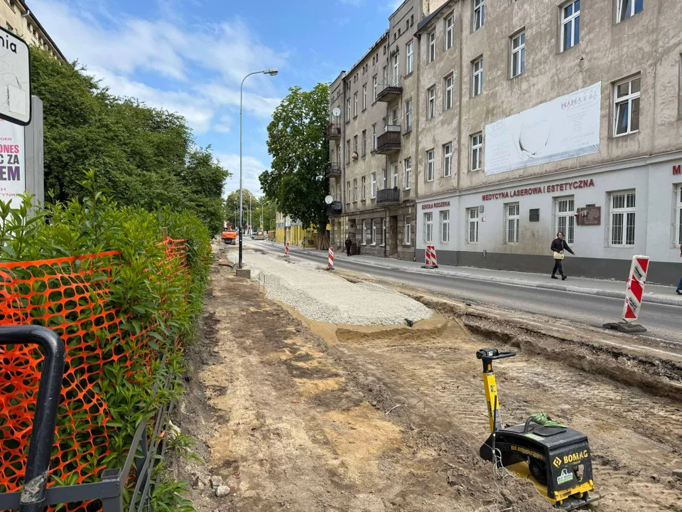 Remont ul. Sterlinga w Łodzi, 9 maja 2025 r.