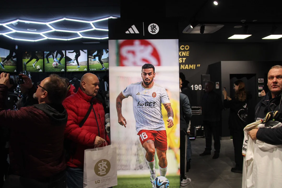 Otwarcie sklepu ŁKS na stadionie Króla w Łodzi