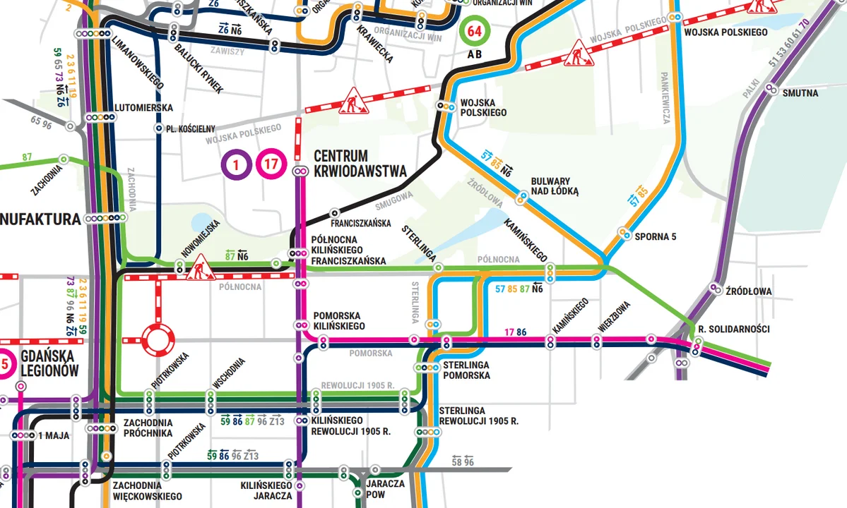 Zmiany w kursowaniu autobusów i tramwajów MPK Łódź