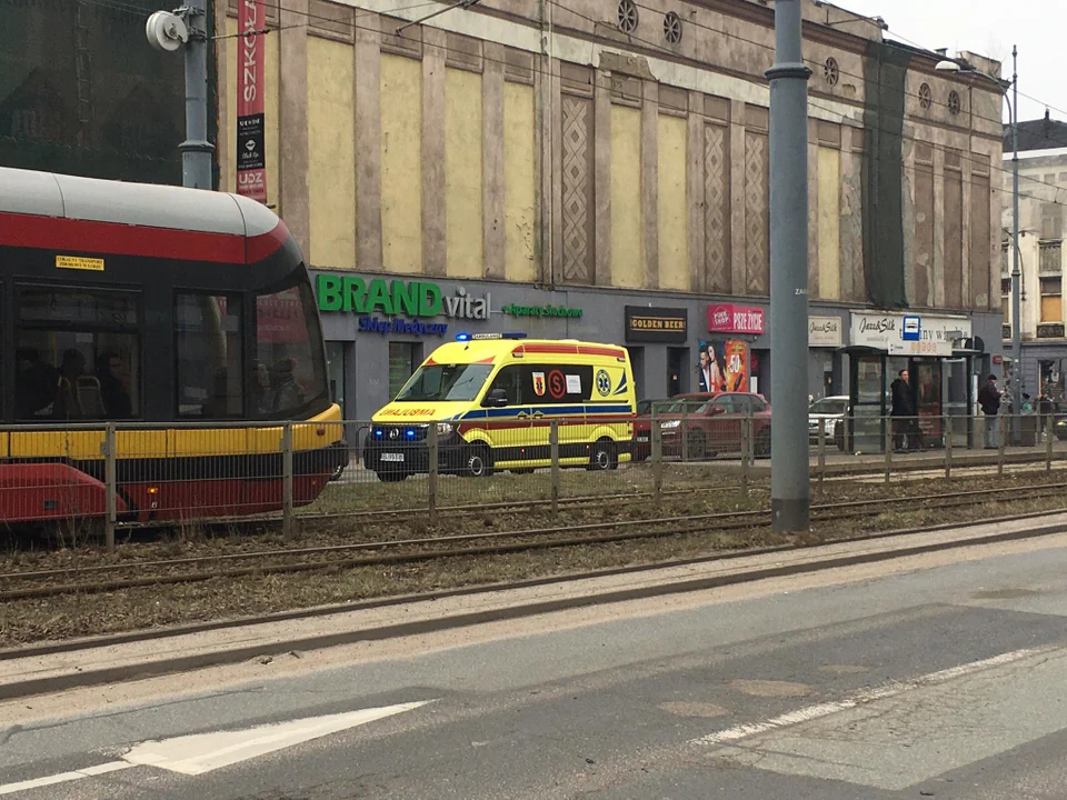 Zatrzymanie tramwajów na Zachodniej