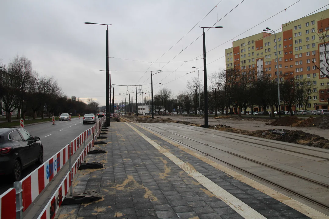 Powrót tramwajów MPK Łódź na remontowany al. Śmigłego-Rydza w Łodzi