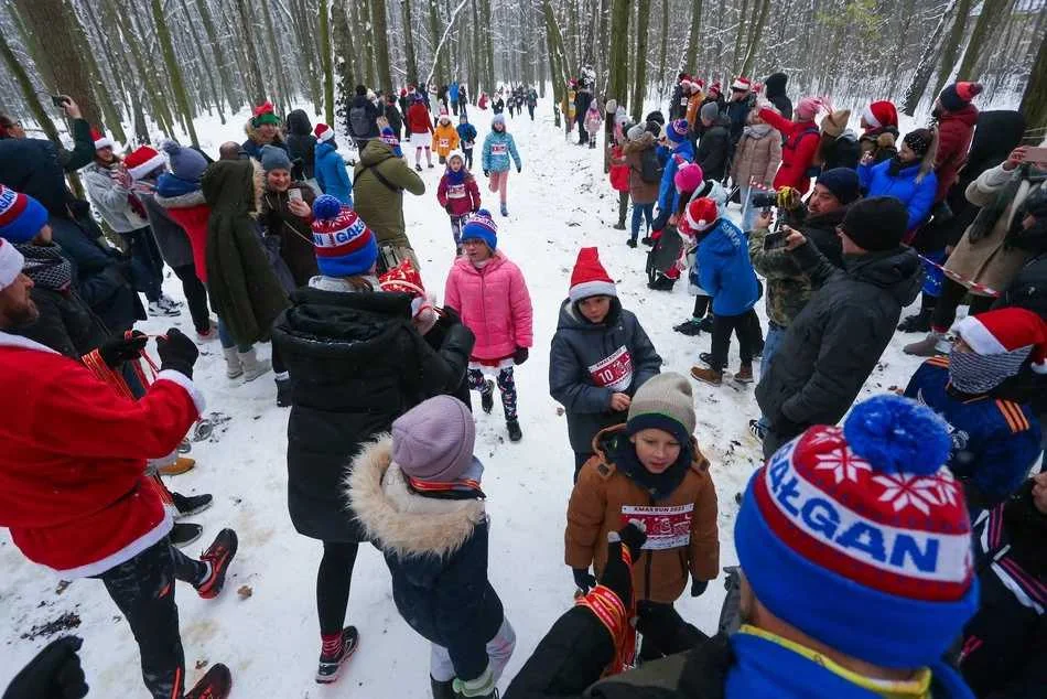 Xmas Run 2023 w Lesie Łagiewnickim w Łodzi