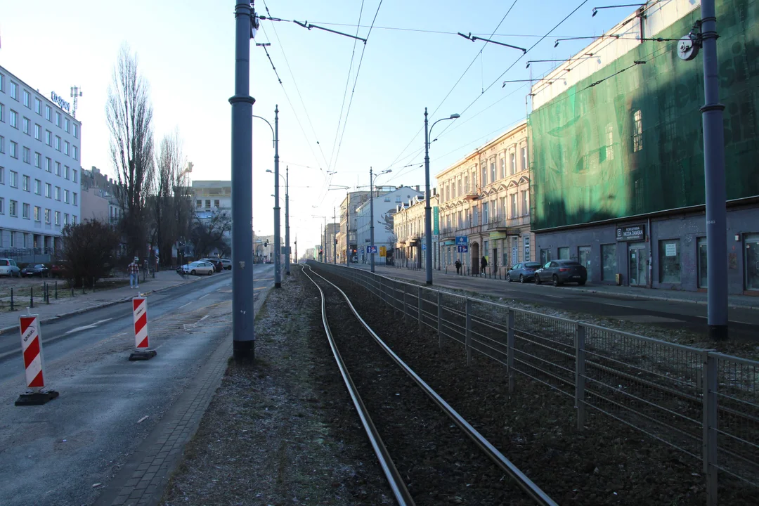 Utrudnienia dla podróżnych na Zachodniej w Łodzi