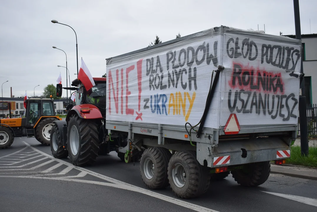 Rolnicy protestują w Zgierzu