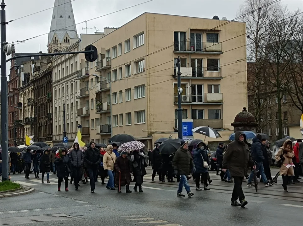 Marsz papieski w Łodzi. Setki łodzian ruszyło ulicami miasta [zdjęcia]