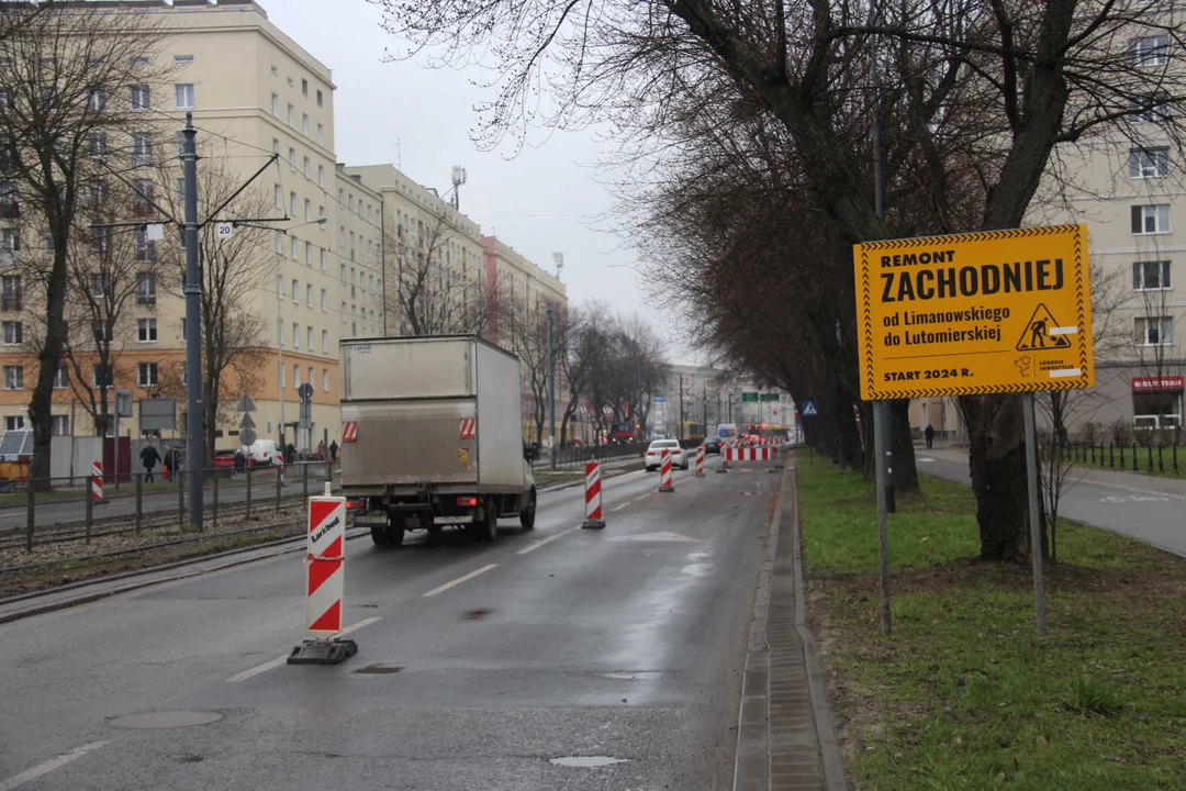 Rozpoczął się remont ulicy Zachodniej w Łodzi