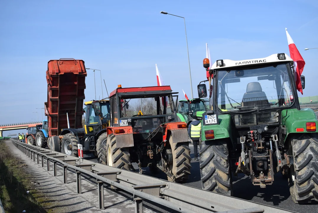 Protest rolników w Łódzkiem