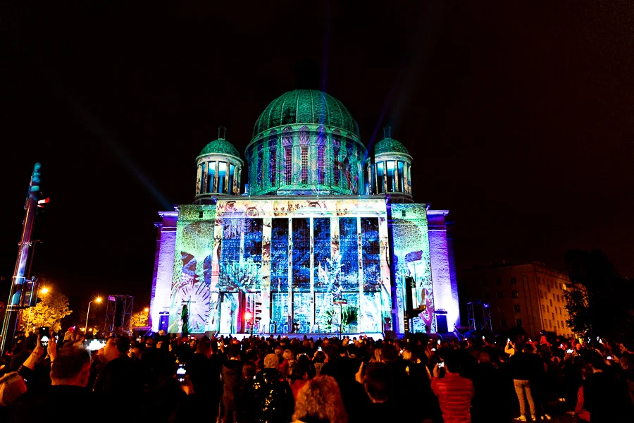 Tak podczas Light Move Festival Łódź wyglądała rok temu