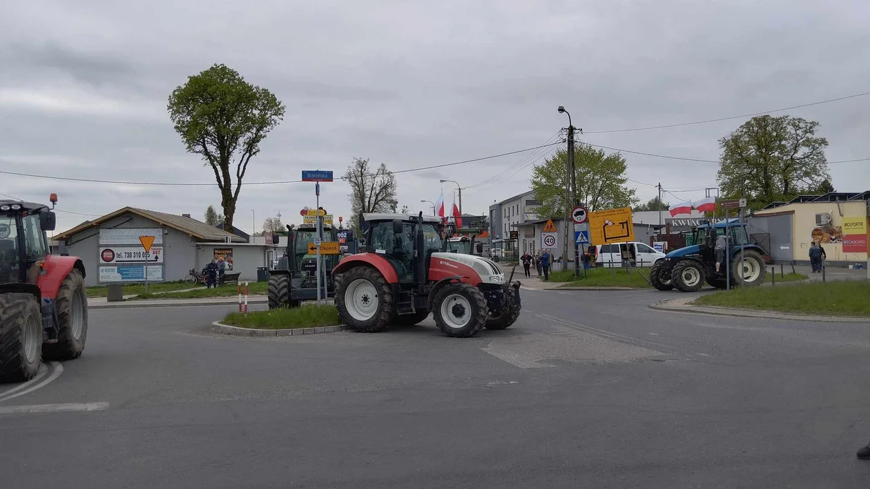 Protest rolników w Nowosolnej - 12.04.2024 r.