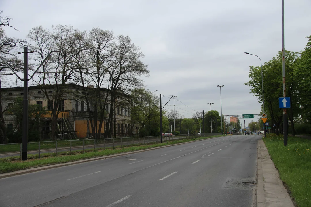 Tramwaje przy Pabianickiej w Łodzi