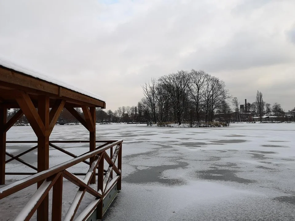 Zima zagościła w Parku Miejskim