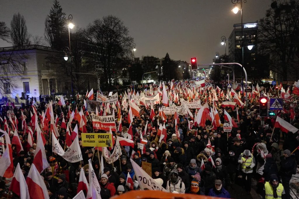 Łodzianie na Marszu Wolnych Polaków w Warszawie