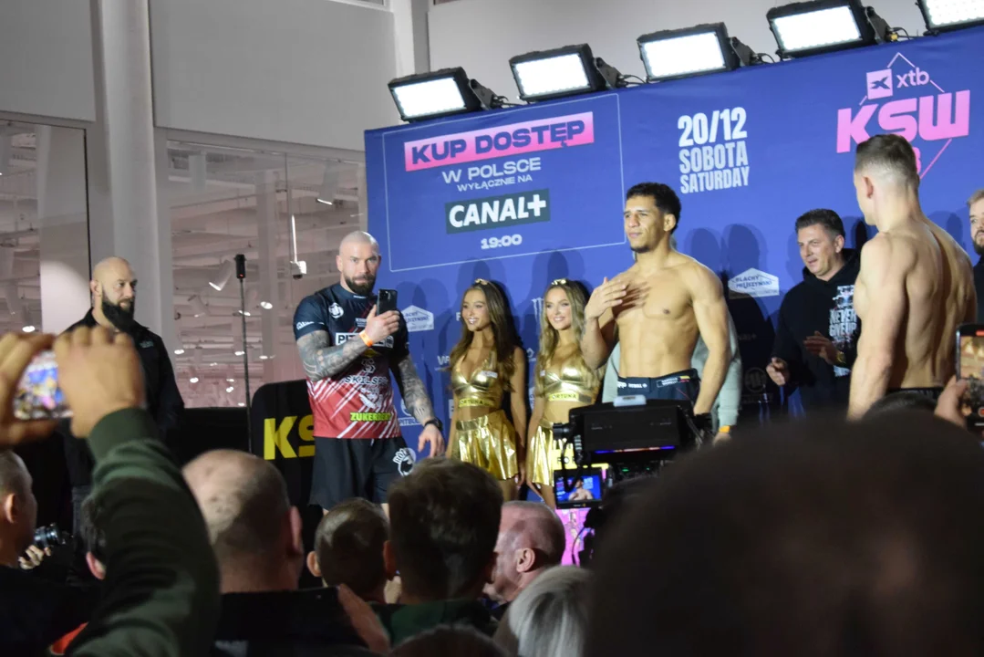 Ważenie przed galą KSW w Łodzi