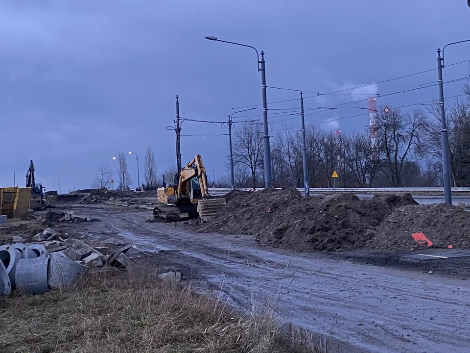 Trwa budowa wiaduktów na ulicy Przybyszewskiego