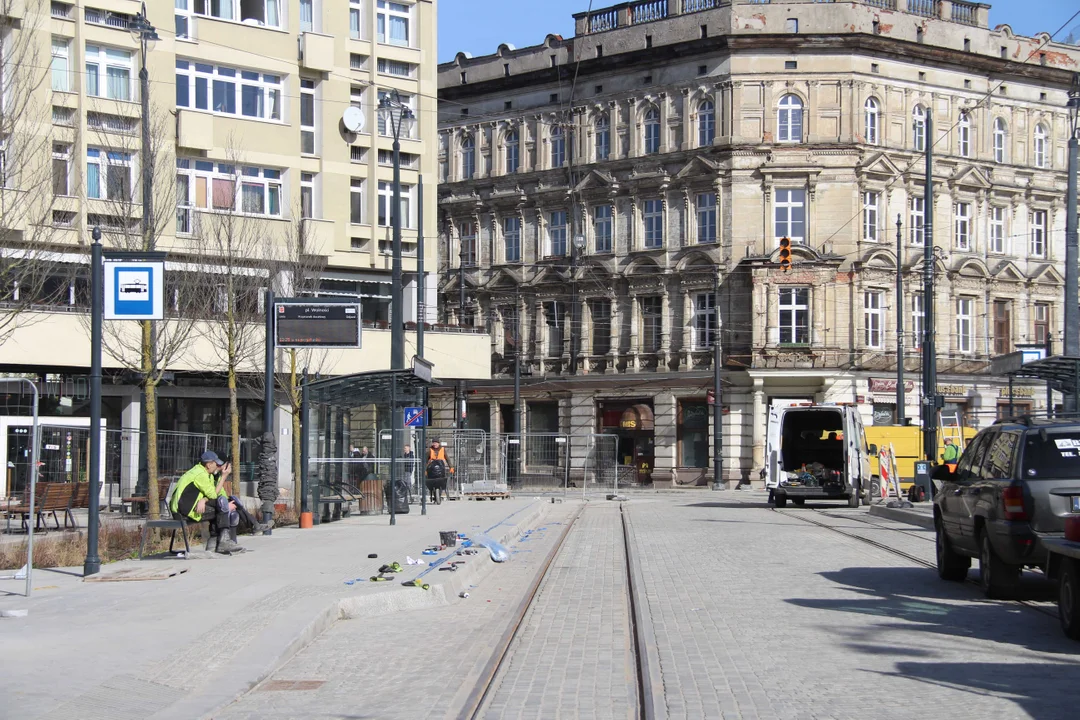 Tak wygląda plac Wolności w Łodzi na kilka dni przed oficjalnym otwarciem