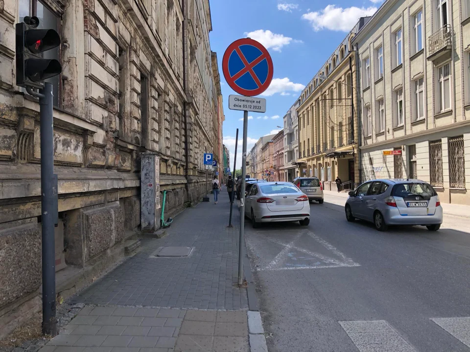 Blokada autobusu MPK Łódź przy Zachodniej w Łodzi