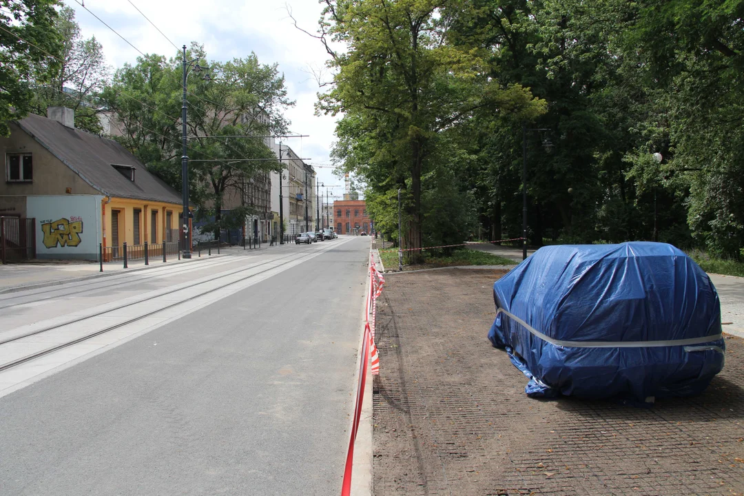 Trwa przebudowa ul. Przybyszewskiego w Łodzi