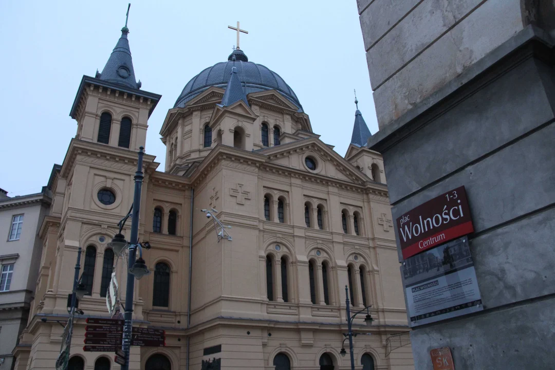 Remontowana ul. Legionów i plac Wolności w Łodzi