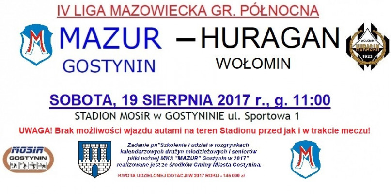 Przyjdź dopingować Mazura: zbliża się 2. kolejka IV Ligi Mazowieckiej - Zdjęcie główne