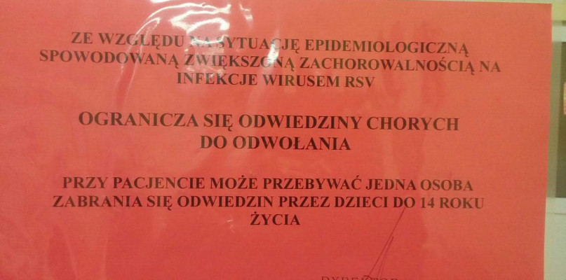 Groźny wirus na oddziale dziecięcym. Placówka ograniczyła odwiedziny - Zdjęcie główne