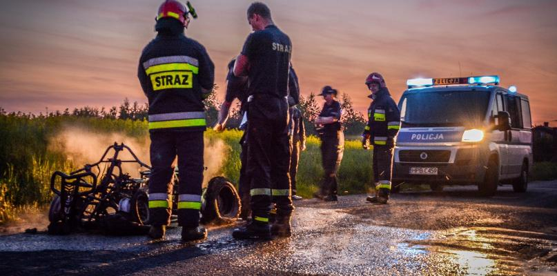 Pod Szczawinem palił się quad - Zdjęcie główne