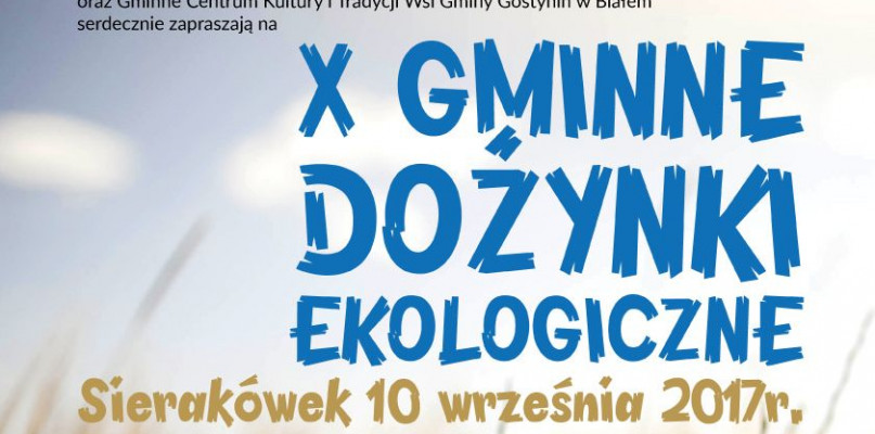 Zbliżają się Gminne Dożynki Ekologiczne w Sierakówku - Zdjęcie główne