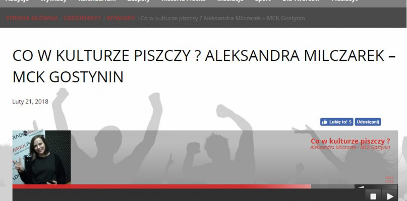 O Marleykach i nie tylko: dyrektor MCK gościła w płockim radiu - Zdjęcie główne