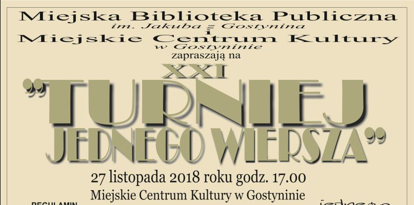 Lubisz pisać wiersze? Biblioteka zaprasza na turniej - Zdjęcie główne