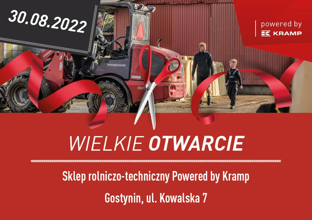 Gostynin: pierwszy sklep rolniczo-techniczny Powered by Kramp. Otwarcie już 30 sierpnia!  - Zdjęcie główne