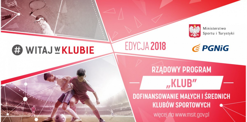 Trwa nabór wniosków w ramach programu „Klub” - Zdjęcie główne